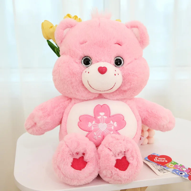 Care Bears Kawaii Plush Toys — 22/33/45cm Pink Sakura Soft Stuffed Cartoon Bears, Cute Gift for Girls & Boys