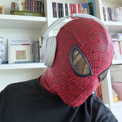 Magnetic Spider-Man Lens Mask - Garfield Style Spandex Head Mask for Cosplay, Collectors & Fans