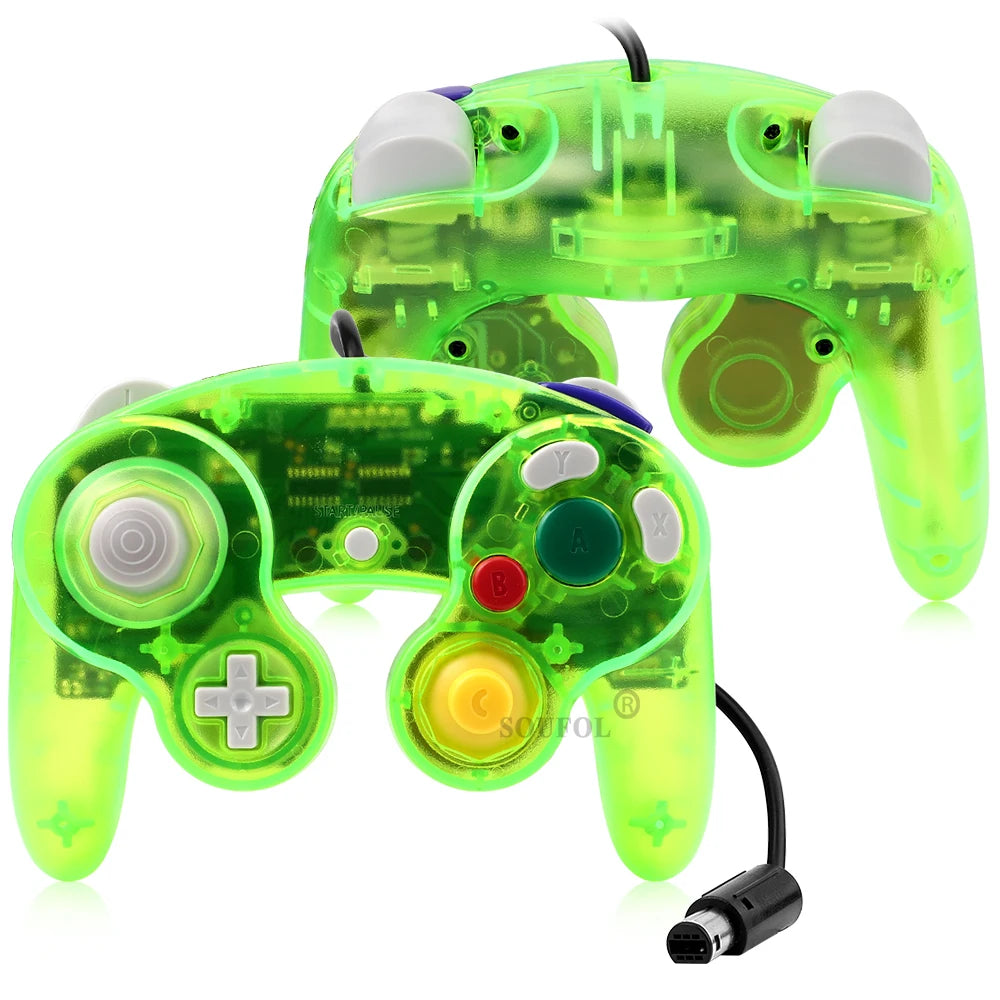 NGC Wired Handheld Joystick Controller – GameCube Gamepad Accessory for Nintendo