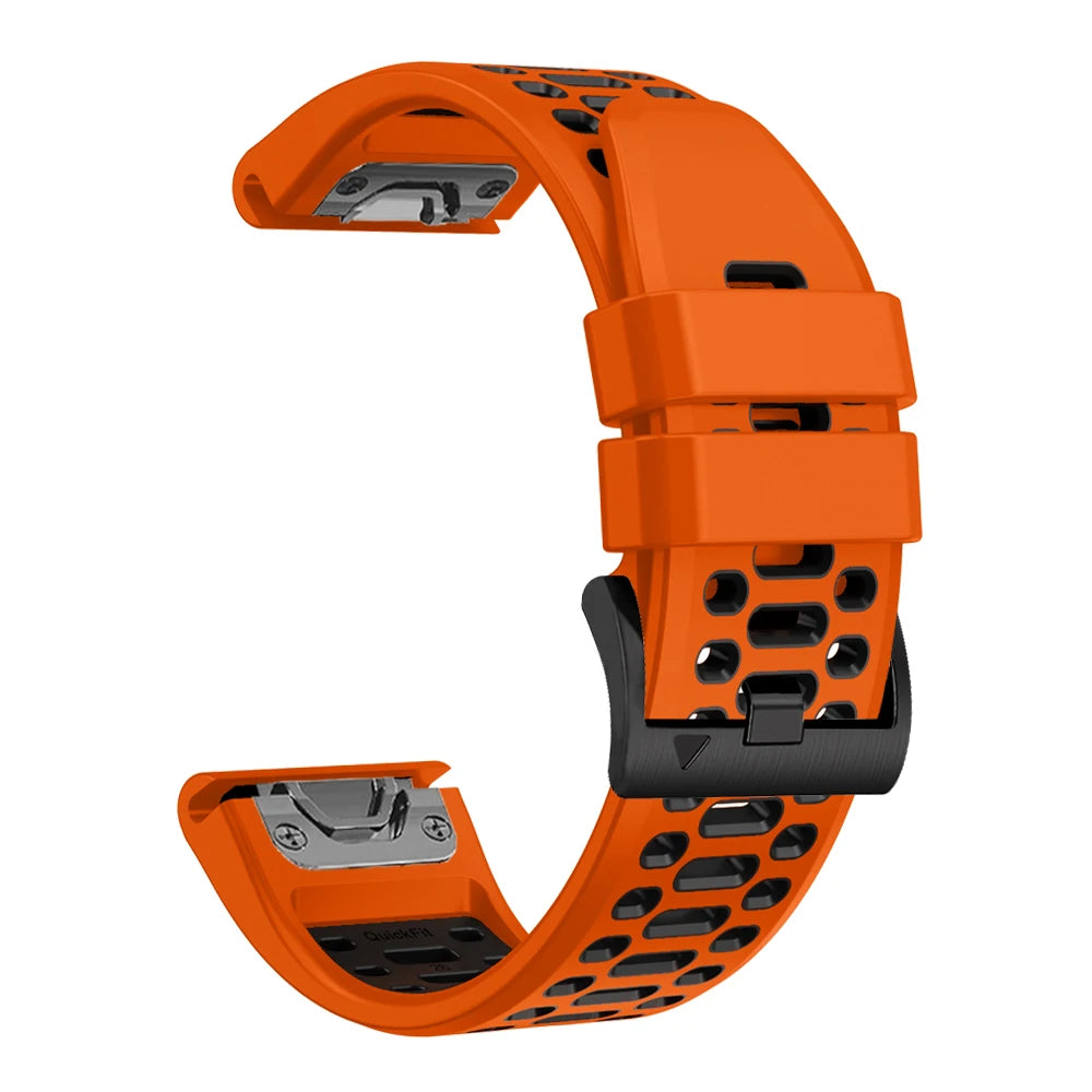 Outdoor Sports Silicone Watch Band 22mm/26mm for Garmin Fenix 5 6 7 8 Series, Tactix, Mk2, Enduro – QuickFit Replacement Strap