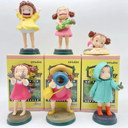 New Arrival Anime PVC Figure – Cute Fireflies Girl & Ponyo Model for Desktop Decoration, Kids Toys & Birthday Gifts