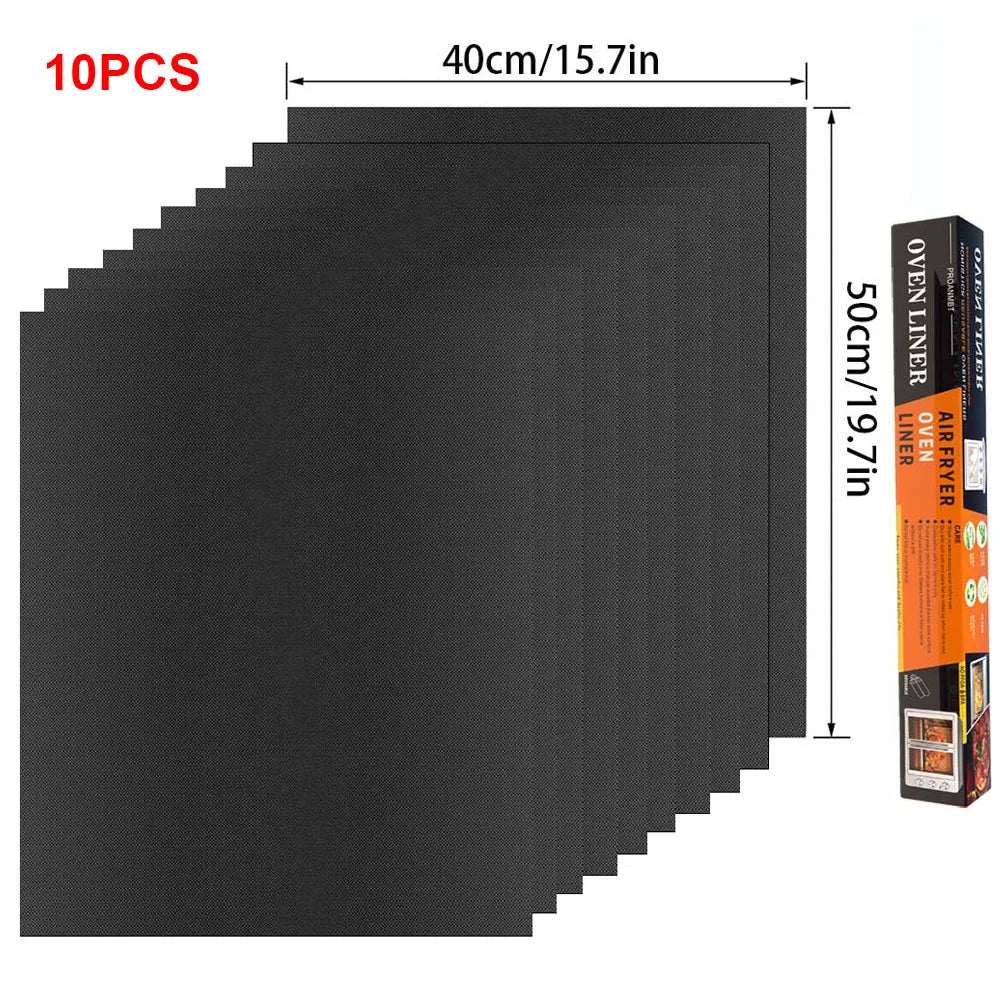 60x40cm Non-Stick BBQ Grill Mat - Heat Resistant Reusable Baking Sheet for Easy Cooking, Grilling & Outdoor Barbecue