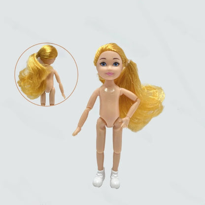 5-Inch / 15cm Little Doll — Normal Skin Girl Dress-Up Toy Gift for Children