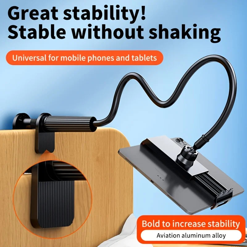 Universal 360° Rotating Adjustable Phone & Tablet Holder Stand with 70cm Flexible Gooseneck Base