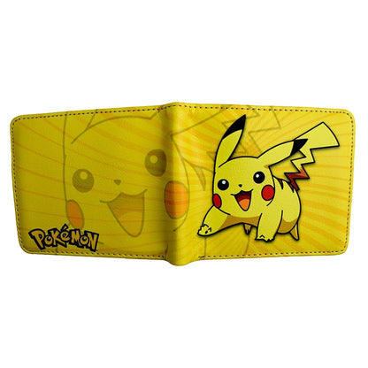 MINISO Pikachu Cartoon Wallet – PU Fashionable Short Purse for Men and Women