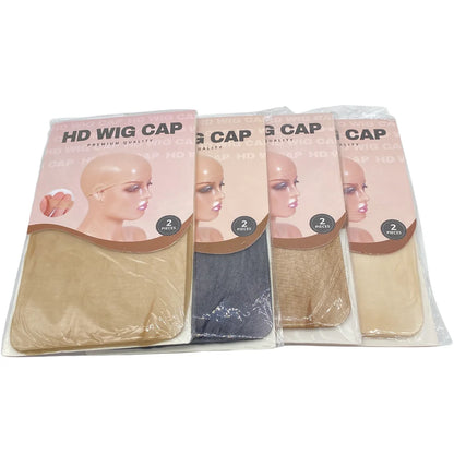HD Transparent Thin Wig Caps 24-Pack – Invisible Sheer Wig Cap for HD Wigs & Accessories