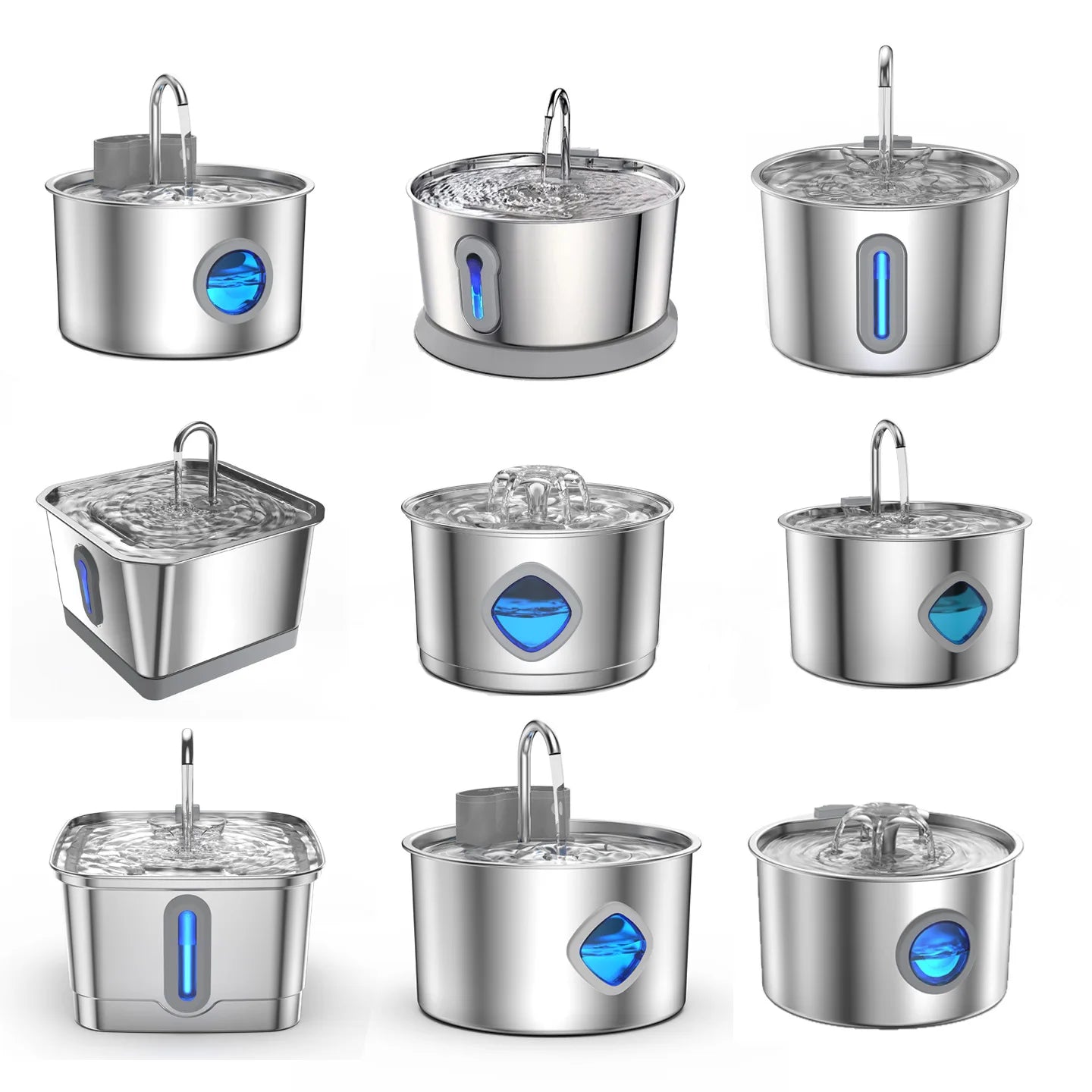 Automatic Cat Water Fountain - Stainless Steel Dog & Cat Water Dispenser with Filter