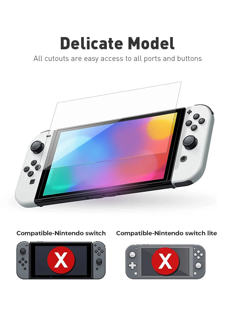 DATA FROG Carrying Case for Nintendo Switch OLED: Protective Hard Cover Shell - Storage Solution for Switch OLED Accessories