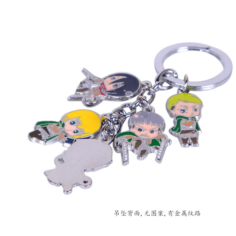 Attack on Titan Eren Jaeger Wings of Freedom Keychain – Alloy Anime Model Pendant Creative Bag & Key Ring Accessories Gift