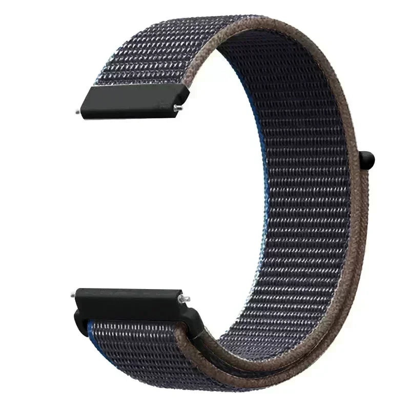 22mm Sport Nylon Loop Watch Band – Breathable Replacement Wristband for NORTH EDGE APACHE-46 Smartwatch, Durable Adjustable Strap