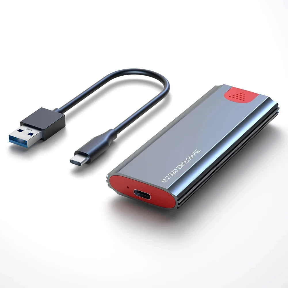 M2 SSD Case – M.2 NVMe SATA SSD Enclosure Adapter, 10Gbps USB 3.2 Gen2, USB-C External Enclosure, Supports M, B & B&M Keys