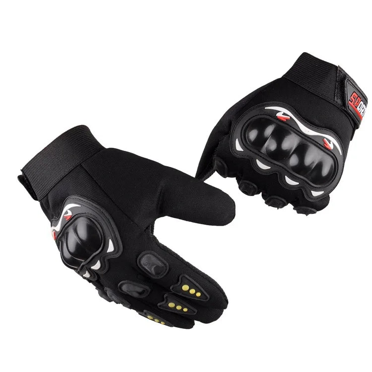 Men's Motorcycle Racing Gloves – Breathable Closed Finger Gloves for Outdoor Sports & Crossbike Riding