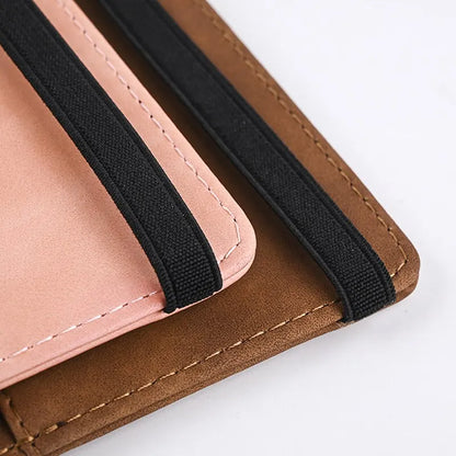 Men's PU Leather Travel Passport Wallet - Hand Carry Passport Holder with Card Slots, Business Cards Organizer