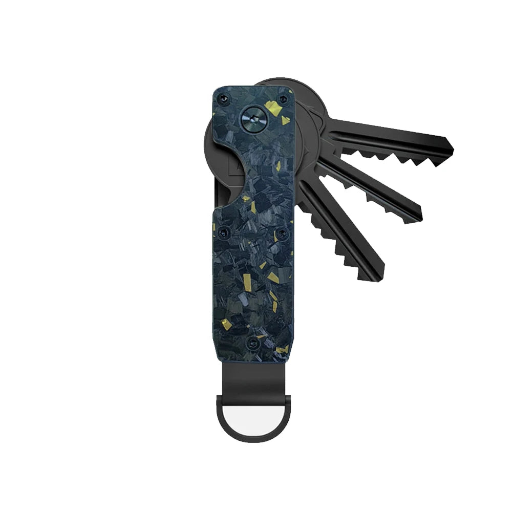 Compact Metal Key Organizer – Minimalist Key Case Holder for 2-6 Keys, Secure Keychain