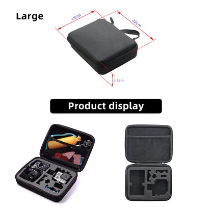 Large Carry Case Storage & Travel Bag for GoPro Hero 13–8, Insta360 X5–X3, DJI Action 5–3, AKASO, SJCAM