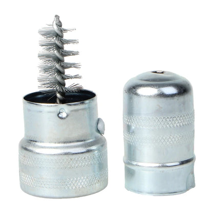 Stainless Steel Car Battery Post Terminal Cleaner Tool - Silver Vehicle Maintenance Brush U90C