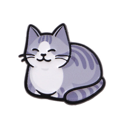 Cute Cat Enamel Pin — Cartoon Animal Lapel Brooch for Backpacks, Cosplay & Kids Gifts