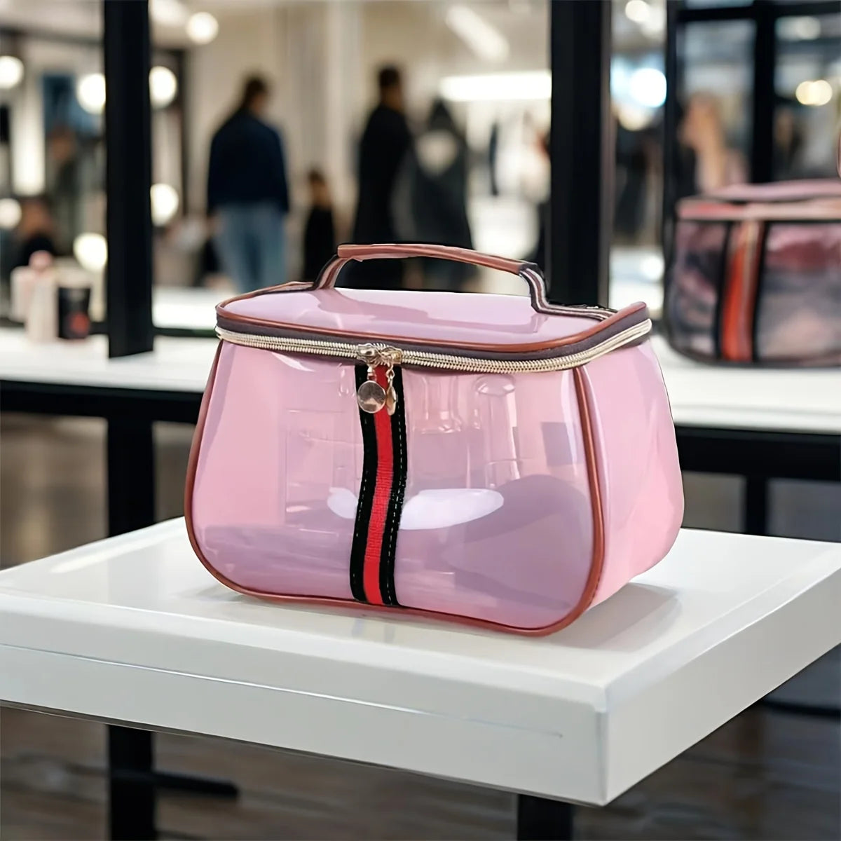 Transparent Makeup Bag - Waterproof Large Capacity Travel & Gym Toiletry Organizer