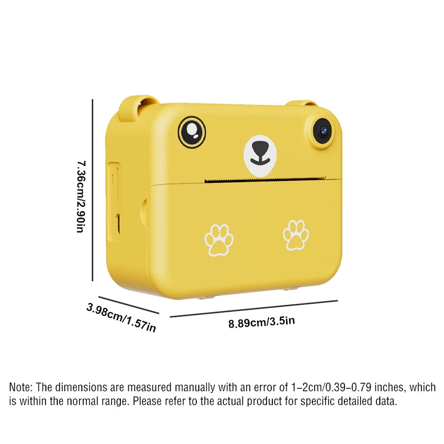 Digital Children’s Camera – 1080P HD Video Recorder, Instant Print Photos, Mini Thermal Printer, Educational Birthday Gift