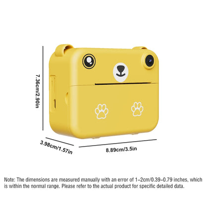 Digital Children’s Camera – 1080P HD Video Recorder, Instant Print Photos, Mini Thermal Printer, Educational Birthday Gift