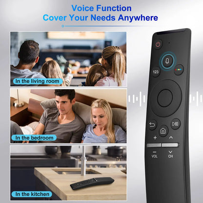Universal Voice Remote Control for Samsung Smart TV: BN59-1266A Replacement Remote with Voice Function for All Samsung TVs