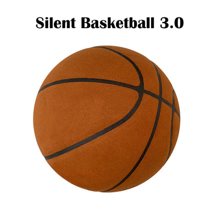 Silent Foam Basketball – Size 7/6/5, Indoor Grooved Airless Quiet Dribbling Training Ball Gift
