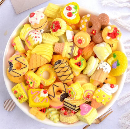 20PCS Kawaii Slime Candy Resin Charms – Cute Flatback Beads for DIY Crafts, Hair Clips, Phone Cases & Scrapbooking