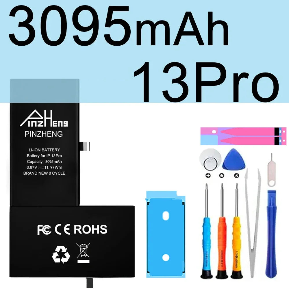 PINZHENG High Capacity Replacement Battery for iPhone X, XR, XS, 11, 12 & 13 Mini, Pro & Pro Max