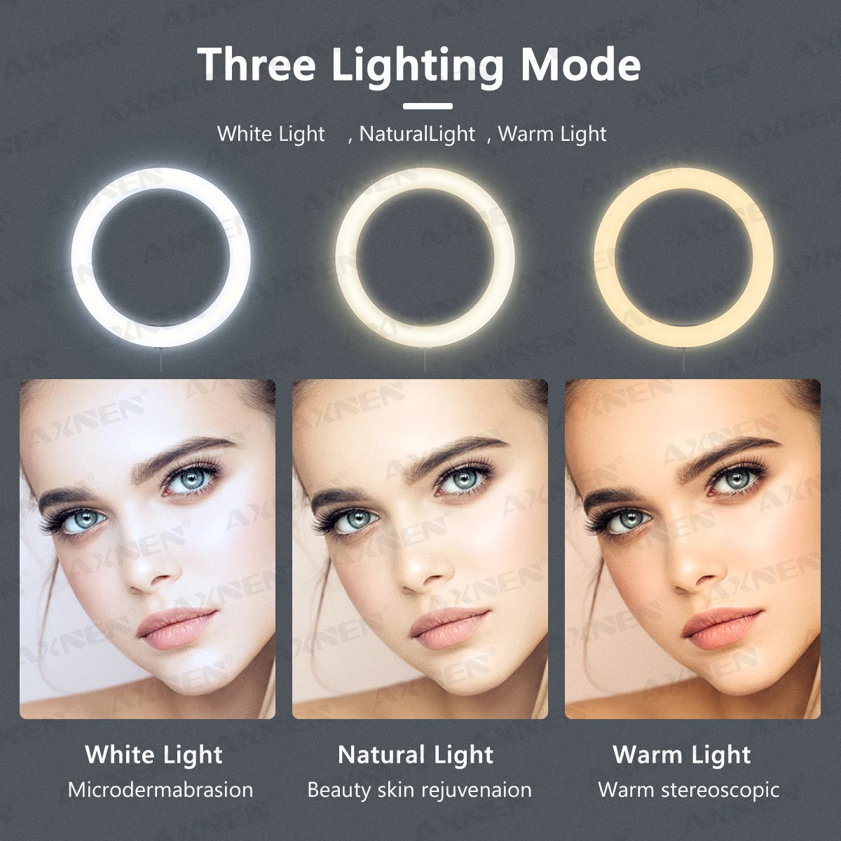 26cm LED Selfie Ring Light – Photography Lighting with Tripod Stand, Phone Holder & Remote Control for YouTube Videos