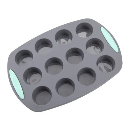 3D Silicone Bread and Muffin Mold Set - Heat Resistant, Non-Stick Kitchen Bakeware for Cakes and Pastries