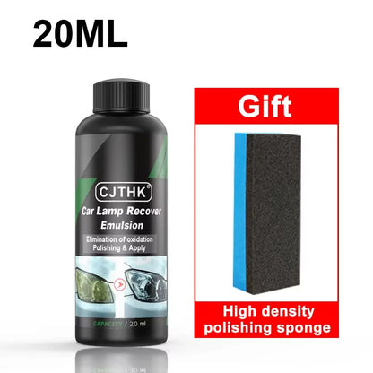 Car Headlight Restoration Kit — Polishing Paste & Liquid for Scratch Removal, Oxidation Cleaning, and Headlamp Repair