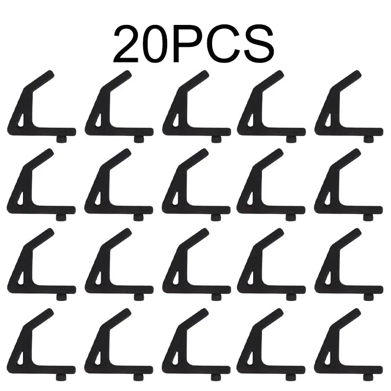 Universal Shelf Hooks - 10.3mm Hole Spacing Storage & Garage Shelving Support Hooks 5-20PCS