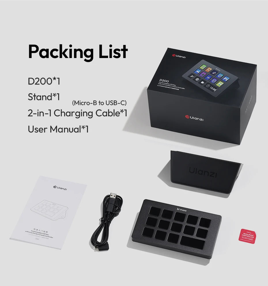 Ulanzi D200 Production Console – Studio Controller for Gaming, Livestreaming & Content Creation