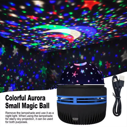RGB Galaxy Star Projector - USB Powered Remote Control Night Light Lamp for Birthday Gifts Party Room Decor