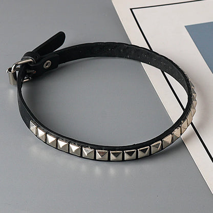 Anime Death Note Misa Amane Choker - Leather Rivet Collar Necklace for Men & Women, Punk Cosplay Jewelry Gift