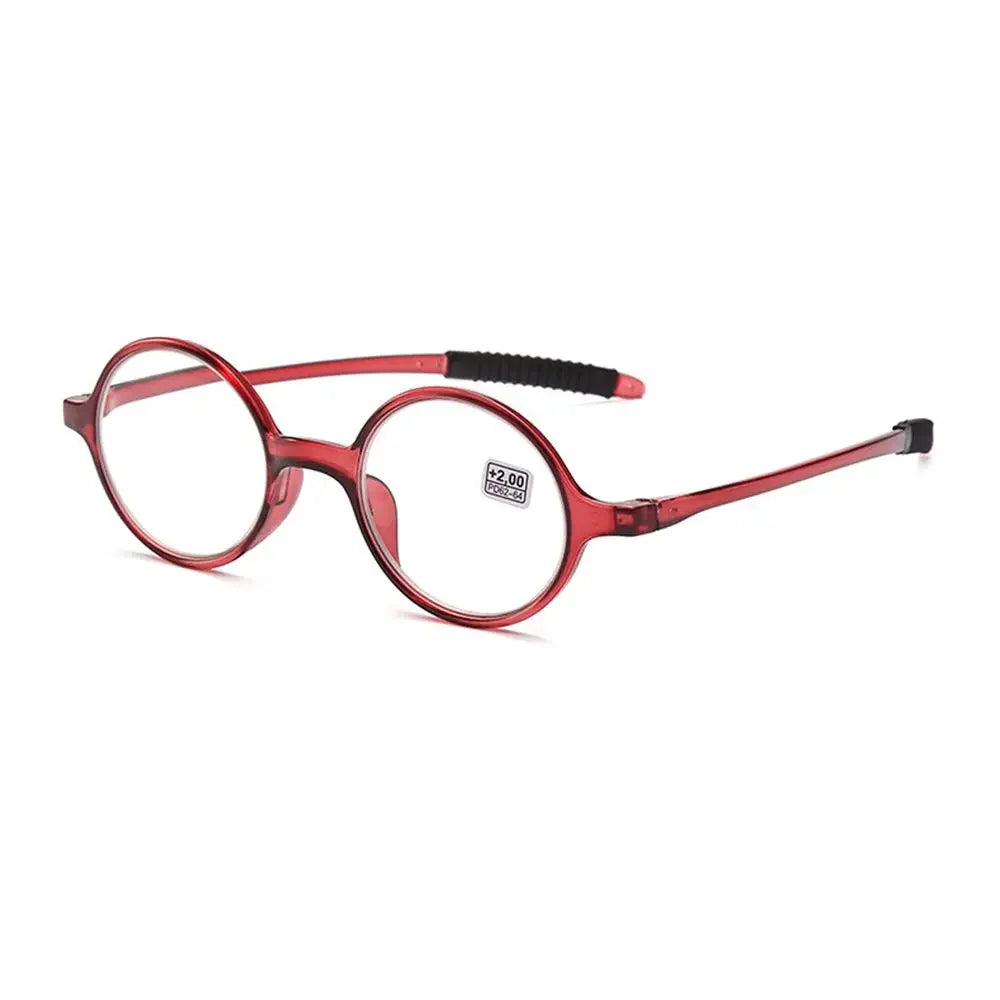 Retro Round Reading Glasses for Women & Men, Ultra-Light Fashion Clear Lens Presbyopia Eyewear +1.0 to +4.0 Magnifying Glasses