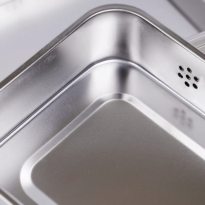 Stainless Steel Dental Disinfection Box – Surgical Sterilization Tray with Holes Medical Steriliser Container for Dentistry Accessories