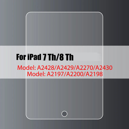 Tempered Glass Screen Protector for iPad 10.2, 9.7, 10.5, 10.9, Pro 11, New iPad 9/8/7/6/5, Air 4/3/2, Mini 2020-2022