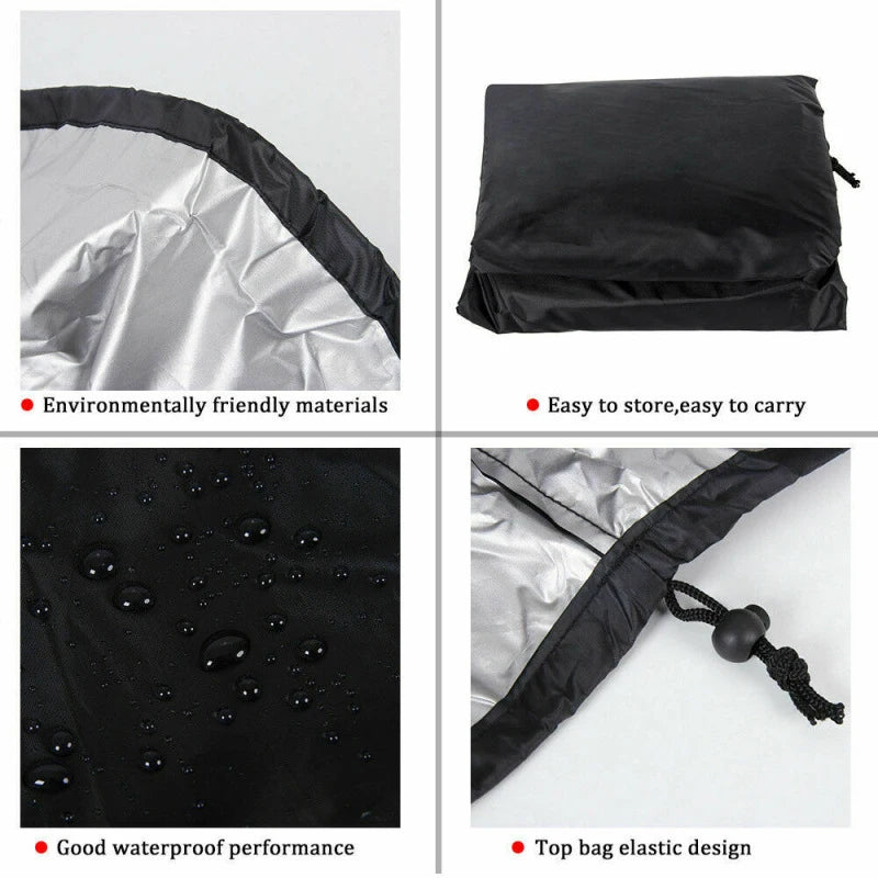 Outdoor Hanging Chair Cover: Waterproof Rattan Seat Protector with Zipper - Anti-UV Sun Protection for Garden Swing Egg Chairs