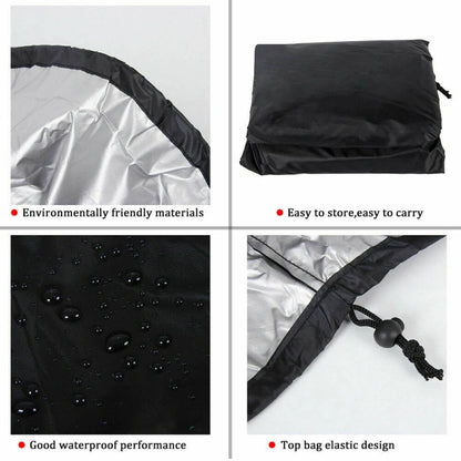 Outdoor Hanging Chair Cover: Waterproof Rattan Seat Protector with Zipper - Anti-UV Sun Protection for Garden Swing Egg Chairs