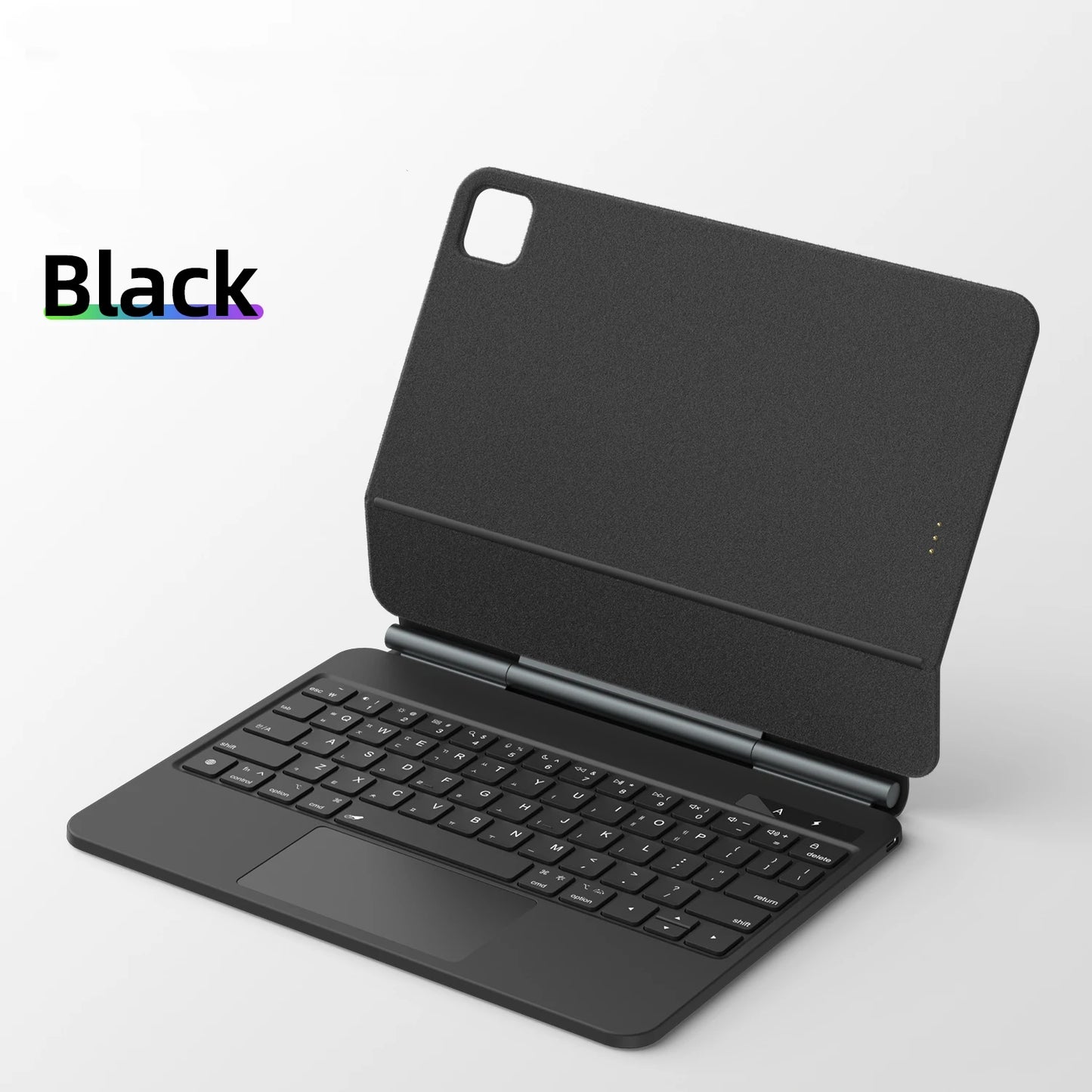 Smart Pogo Pin Keyboard Case for iPad — Trackpad Teclado for iPad Air 11 (2025 M3), Air 6 (2024), Pro 11, Air 4 & Air 5 10.9-inch