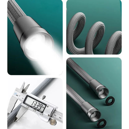 1.5m/2m G1/2" Flexible Shower Hose — High-Quality Bathroom Pipe for Handheld Shower Head