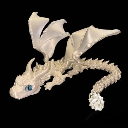 3D Printed Movable Dragon Fidget Toy – Rotatable Articulated Desktop Ornament & Gift for Kids & Adults