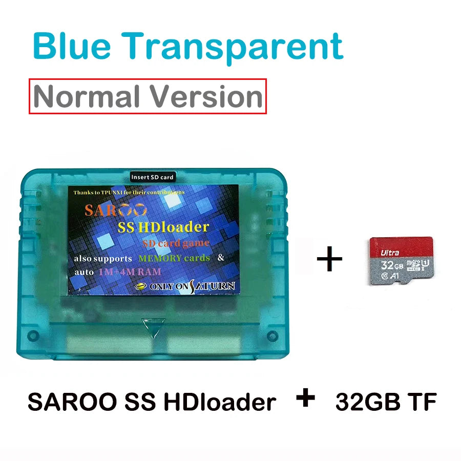 2025 V0.7 SAROO SS HDLoader Game Cartridge — SD/TF Card Support for Sega Saturn, Play Without CD