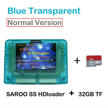 2025 V0.7 SAROO SS HDLoader Game Cartridge — SD/TF Card Support for Sega Saturn, Play Without CD