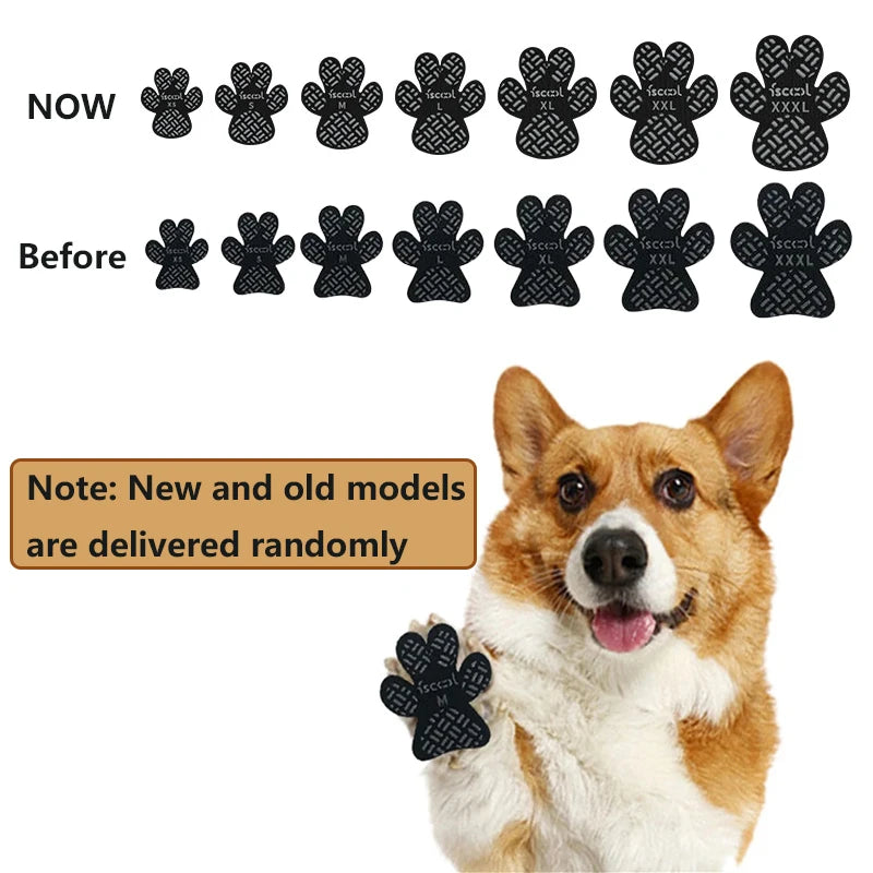 Waterproof Dog Paw Protectors - Anti-Slip Pads with Self-Adhesive Shoes | Replacement Foot Patches for Slip Prevention