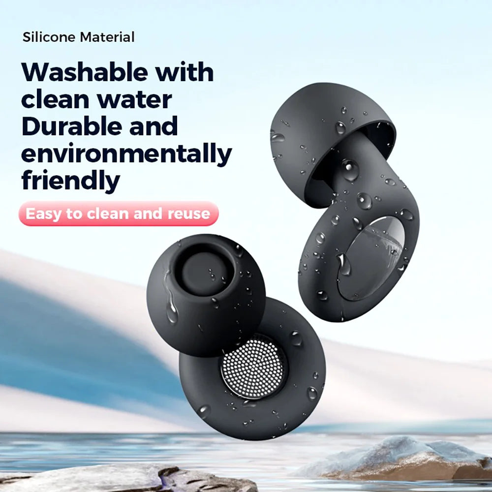 Super Soft Reusable Ear Plugs – Noise Reduction for Sleeping, Travel, Work & Concerts