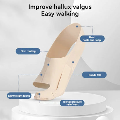 Big Toe Bunion Corrector - Adjustable Breathable Toe Straightener with Non-Slip Fit