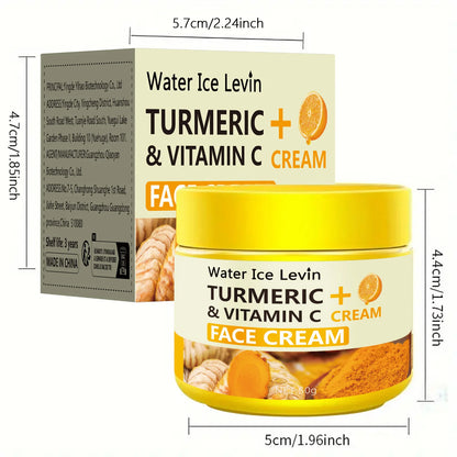 Turmeric Vitamin C Anti-Aging Cream – 50g Moisturizing Collagen & Hyaluronic Acid Face Cream for Wrinkle Reduction