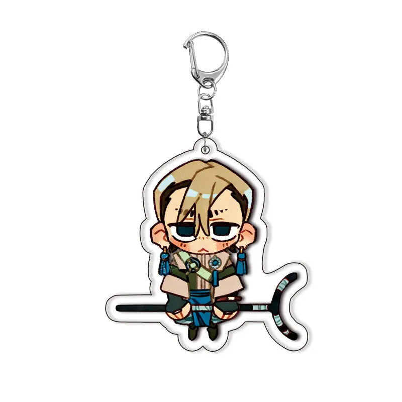 GACHIAKUTA Anime Acrylic Keychain - Zanka, Rudo & Enjin Backpack Pendant Keyring Fan Gift